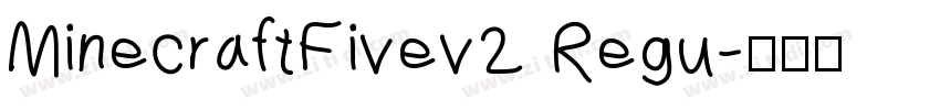 MinecraftFivev2 Regu字体转换